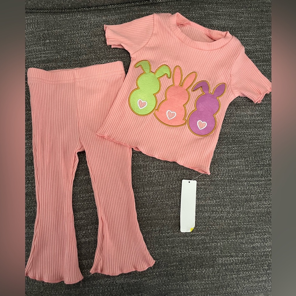 2 piece girls bunny set